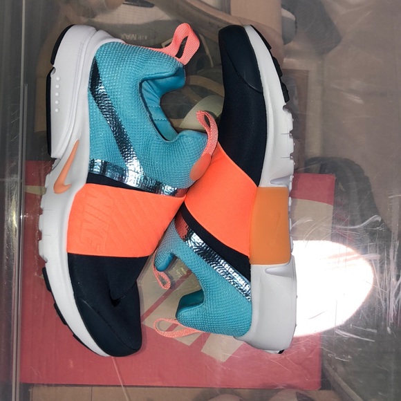 Nike Shoes | Brand Nike Presto, Size 5Y in Womens Its A 6.5, Color Blue Light Blue | Color: Blue/Orange | Size: 5G | Pm-75192060's Closet